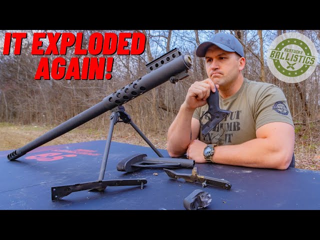 My 50 Cal Exploded...AGAIN !!! (Recreating My Accident)