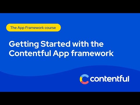 App Framework video course by David Fateh