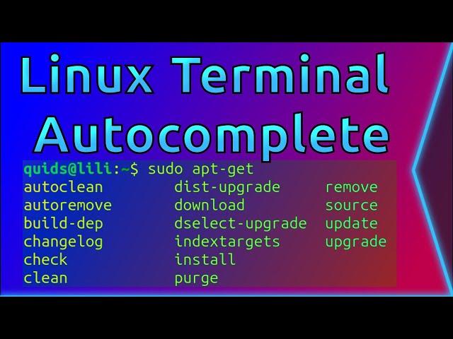 How to get Terminal Autocomplete Working in Ubuntu