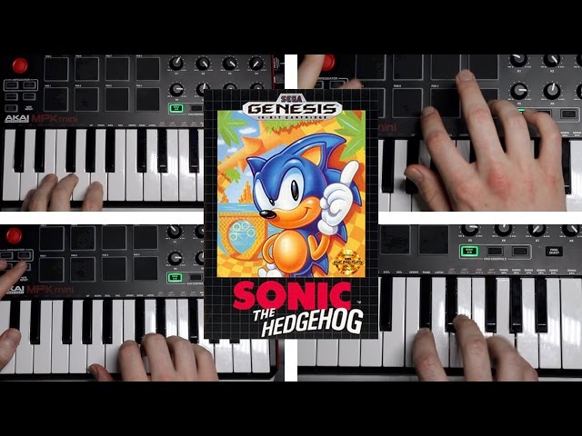 Sonic 1 Spring Yard Zone (Gameboy, SNES, Genesis Cover)