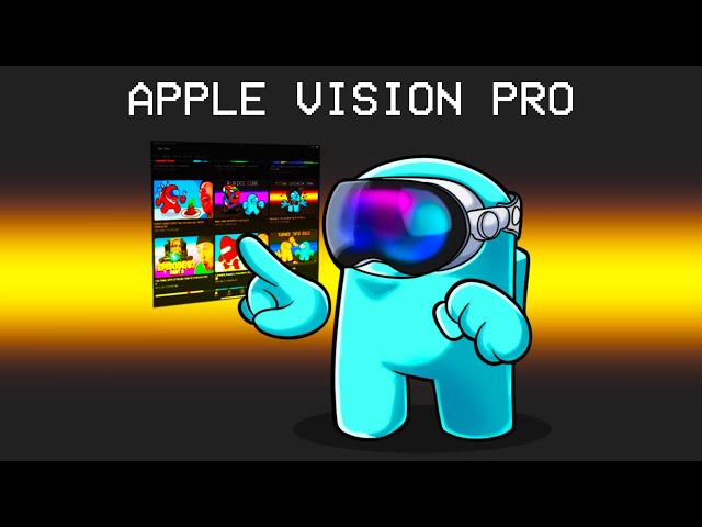 Playing Apple Vision Pro Among Us Mod
