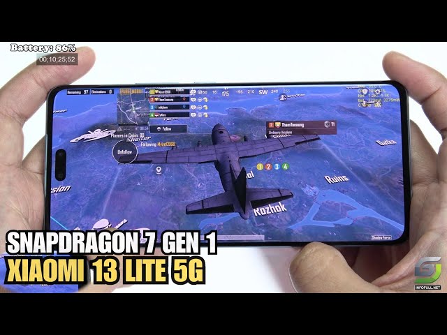 Xiaomi 13 Lite test game PUBG 2024 | Snapdragon 7 Gen 1