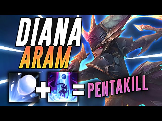 DIANA WITH SNOWBALL ULT COMBO IS INSANE! - League of Legends