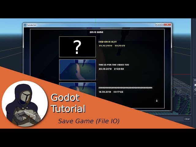 [Godot] How to create a save game system (Part 1: File Input/Output)