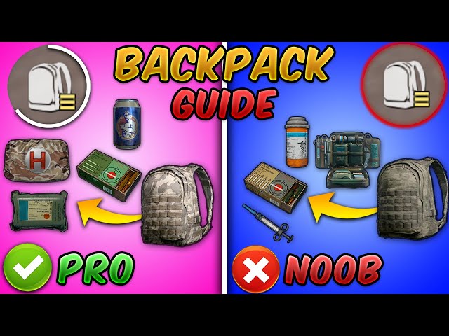 How to Bag/Inventory Management in PUBG Mobile/BGMI Tips & Tricks Backpack Settings Guide/Tutorial
