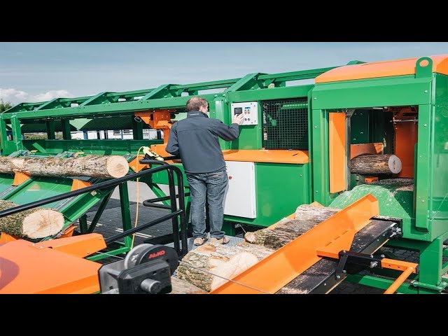 Incredible Firewood Processing Techniques You Need to See | Extreme Powerful Wood Splitter Working