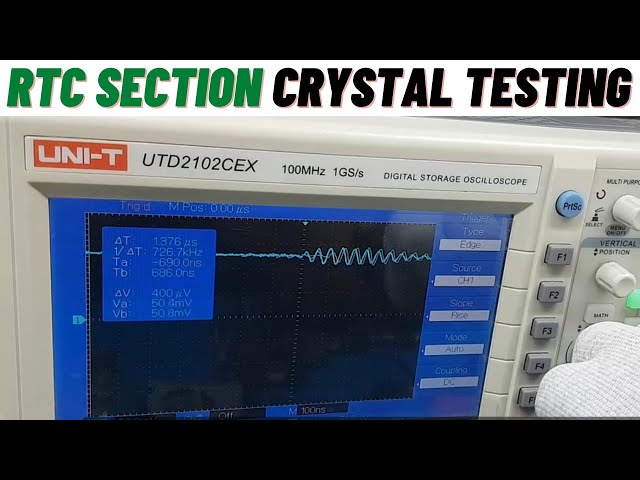 RTC Section Crystal Testing Practical | Hp 15 CKL50 La E801p |Advance  Online Chiplevel Video Course