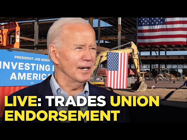 Watch live: Biden delivers remarks at national trade union conference