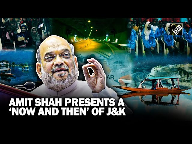 “New Kashmir being built under PM Modi’s leadership…” Amit Shah presents a ‘now and then’ of J&K