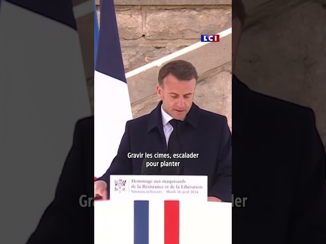 🗣️ "Le Vercors, petite partie où la France a retrouvé sa grandeur" salue Emmanuel Macron