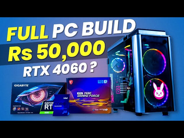 Rs 50,000 PC Build With 8GB Graphic Card🔥Complete PC Building Guide in 2024