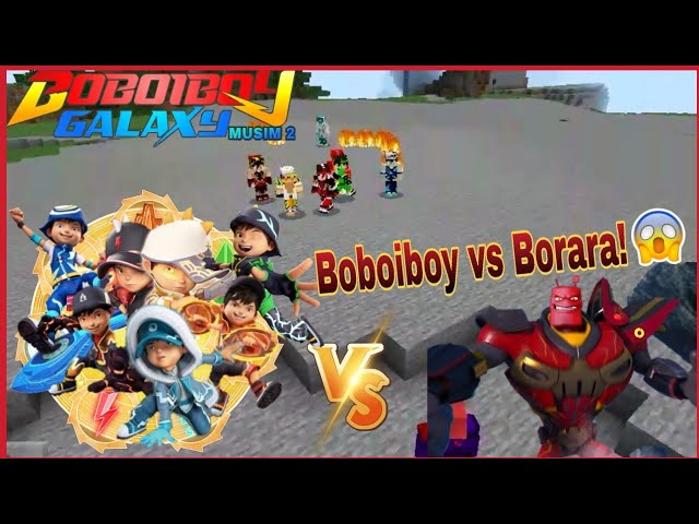 Pertarungan Boboiboy vs Borara di Minecraft | Boboiboy The Movie