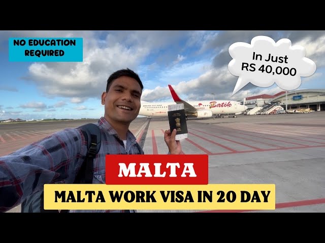 Malta Work Permit 2024|Jobs In Malta|Get Work visa Just In 20 Days