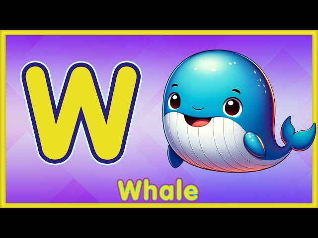 Letter W | Whale, Web, Wind, Wall & Worm - Learn the Letter W