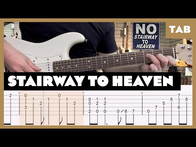 Led Zeppelin - Stairway to Heaven - Guitar Tab | Lesson | Cover | Tutorial