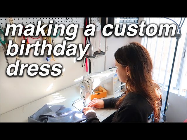 making a custom birthday dress! | VLOGMAS 2023