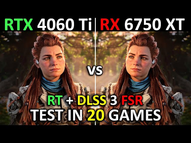 RTX 4060 Ti vs RX 6750 XT | Test in 20 Games | 1080p - 1440p | Performance battle! 🔥 | 2024