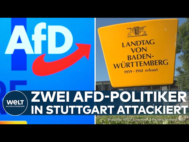 STUTTGART: Angriff auf zwei AfD-Politiker vor dem Landtag!