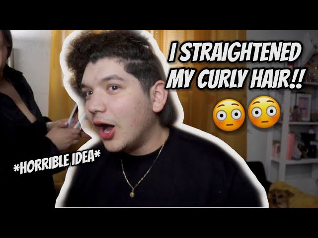 I STRAIGHTENED MY CURLY HAIR😳‼️ *BAD IDEA* + STORYTIME AND Q&A!!