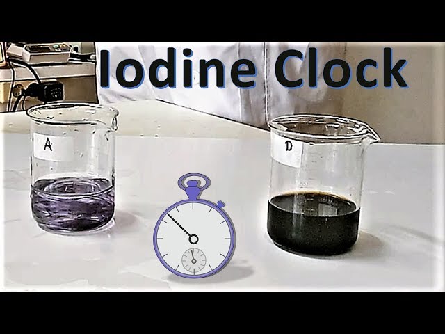 Iodine Clock experiment explained  (Grade 12 school science lab)