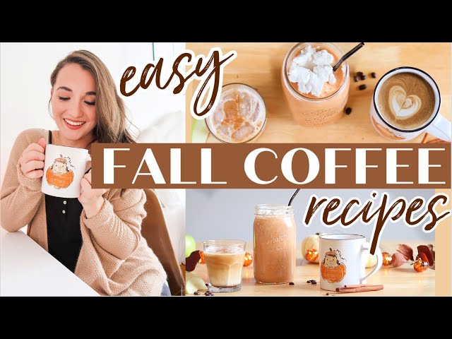 (NEW!) FALL COFFEE RECIPES 🍁 Easy + Healthy Drinks! Starbucks Apple Spice Copycat (but better!)