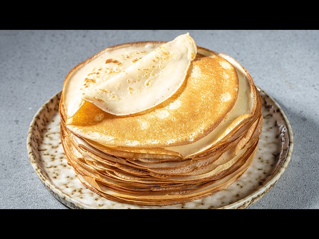 How To Make Amazing Crepes At Home! Secret recipe from a French chef 🥞 Basic Crêpes