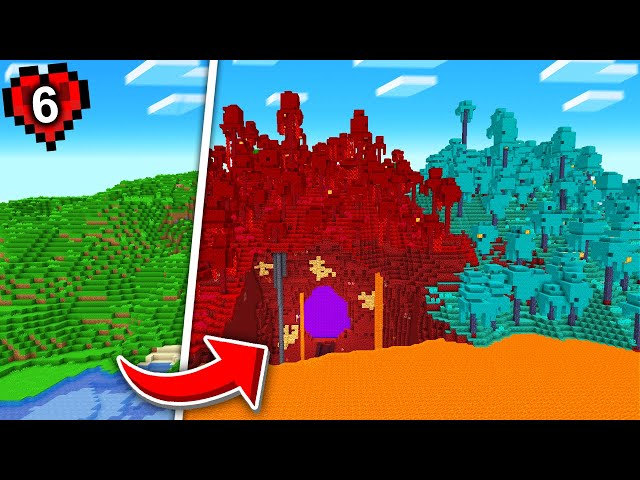 I Transformed the NETHER PORTAL in Minecraft Hardcore