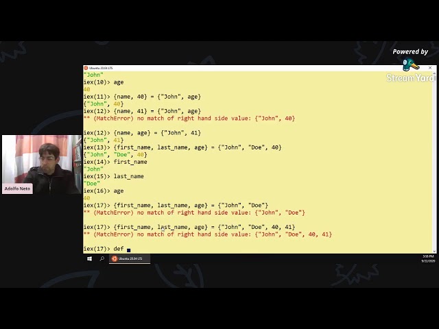 Impromptu Live Coding Elixir - Pattern Matching with tuples - part 1