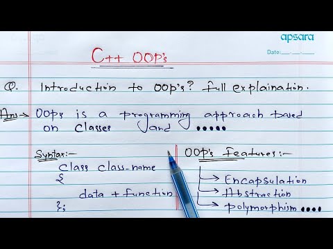 OOPs using C++