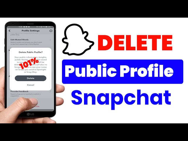 How to delete public profile Snapchat