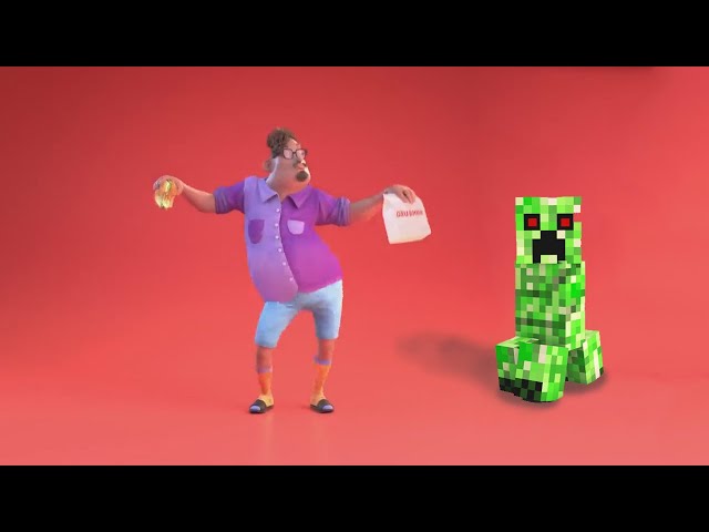 Grubhub ad but there's a creeper