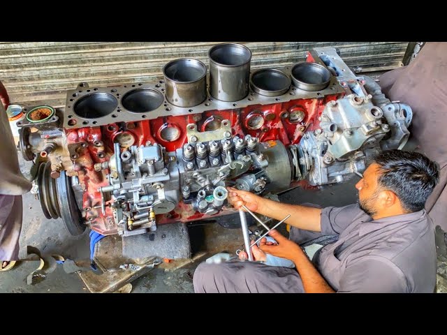 Rebuild Hino 1J truck engine | Fitting full engine | amazing thing Technology#1