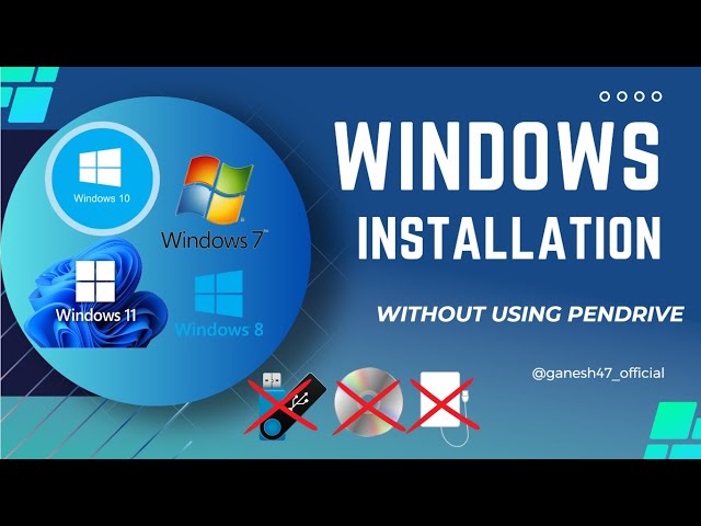 How to install windows without usb pen drive or cd in hindi | Install windows without losing data🔥🤩