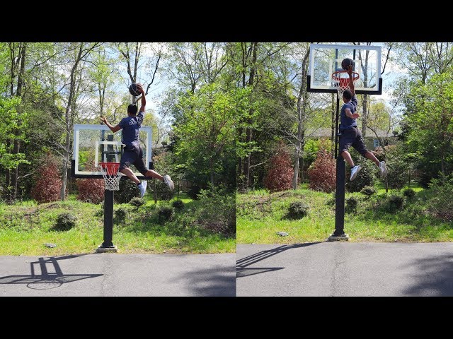 Attempting To Dunk 12 Foot Basketball Hoop