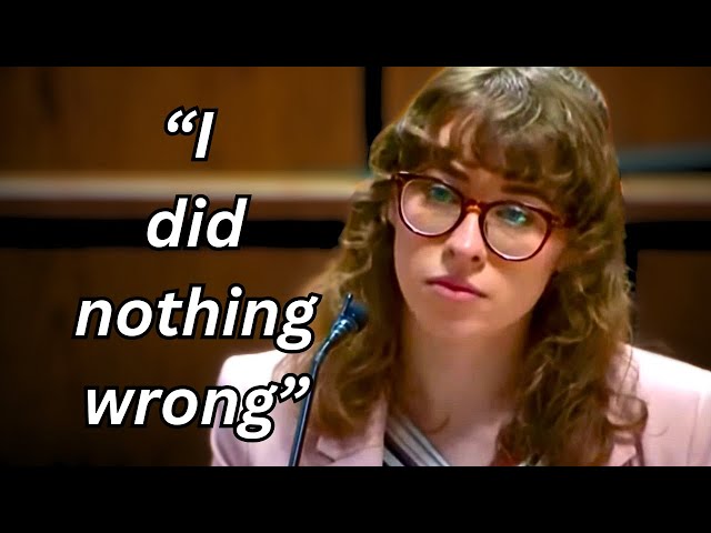 Narcissist takes the stand in her own defense