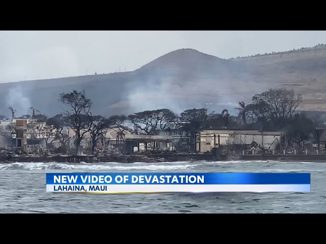 Boat tour shows different view of Lahaina wildfire damage