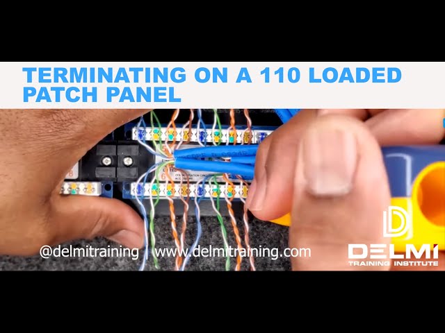 Terminating on a 110 Patch Panel
