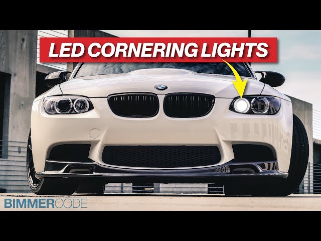 BMW E90 M3 LED CORNERING LIGHTS - INSTALLATION & BIMMERCODE!
