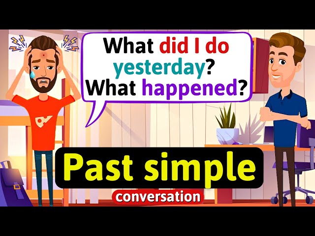 Past simple Conversation (Hangover - actions in the past) English Conversation Practice