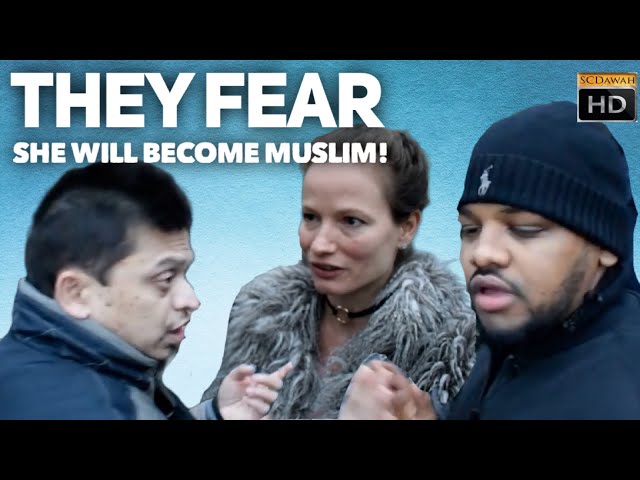 Fear she will become Muslim! Mansur Vs Christian Lady (Speakers Corner)