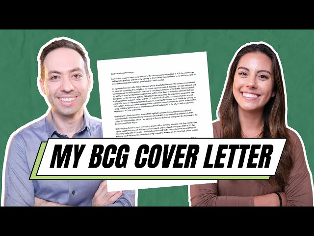 This Cover Letter Got Me Into BCG | Reviewing Its Strengths & Weaknesses