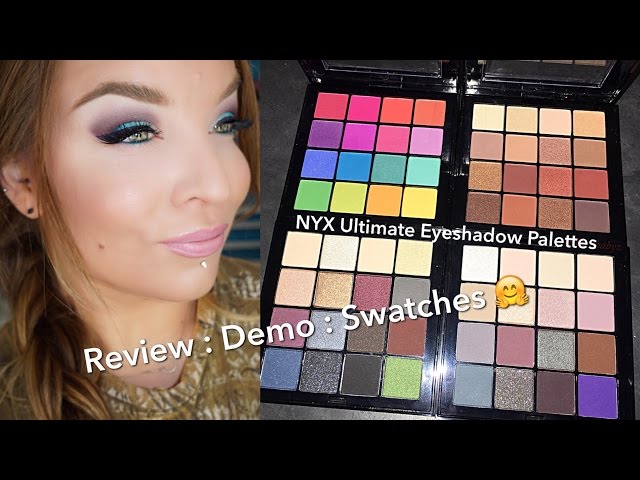 NYX Ultimate Eyeshadow Palettes : Review : Demo : Swatches