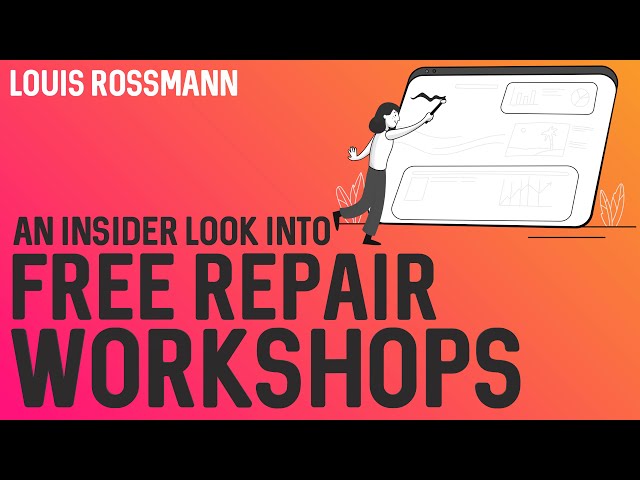 You're all invited again: Nov 10th & 12th, 3 PM repair workshop, and it's free!