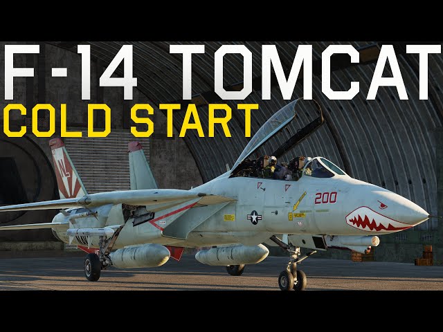 DCS World F-14A & F-14B Tomcat Cold Start Tutorial!