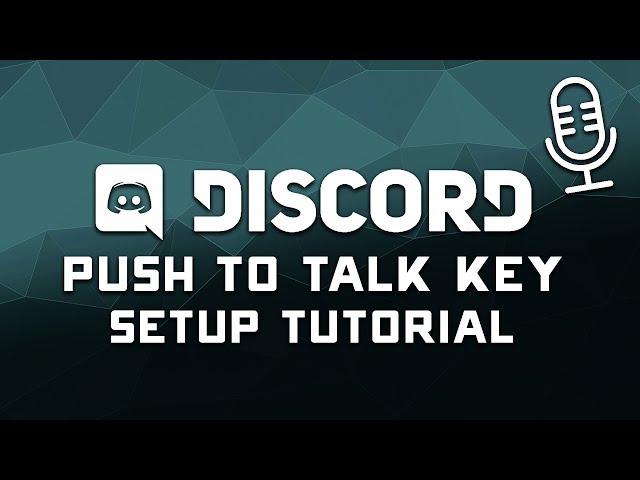How to Setup a Discord Push to Talk Button