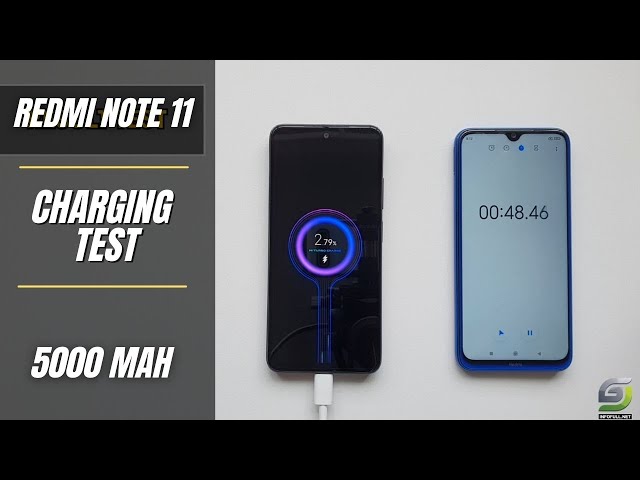 Xiaomi Redmi Note 11 Battery Charging Test 0% to 100%