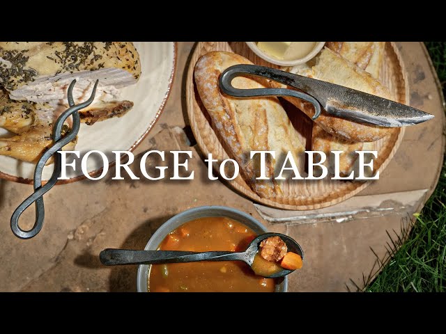 Transforming Tools into Kitchen Treasures: Forged Knife, Fork & Spoon