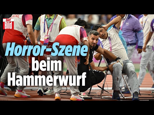 Asian Games: Hammerwurf zertrümmert Bein vom Kampfrichter | Halleluja