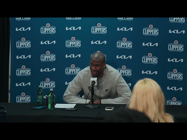 Kai Jones postgame; Clippers lost to the Houston Rockets