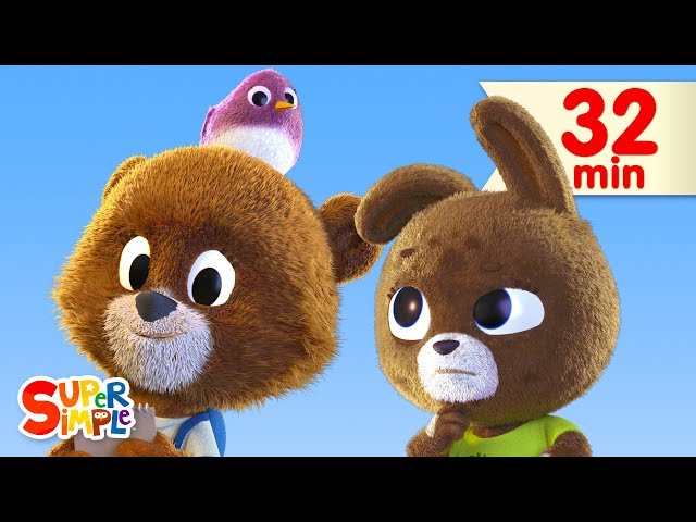 The Bear Went Over The Mountain | + More Kids Songs | Super Simple Songs
